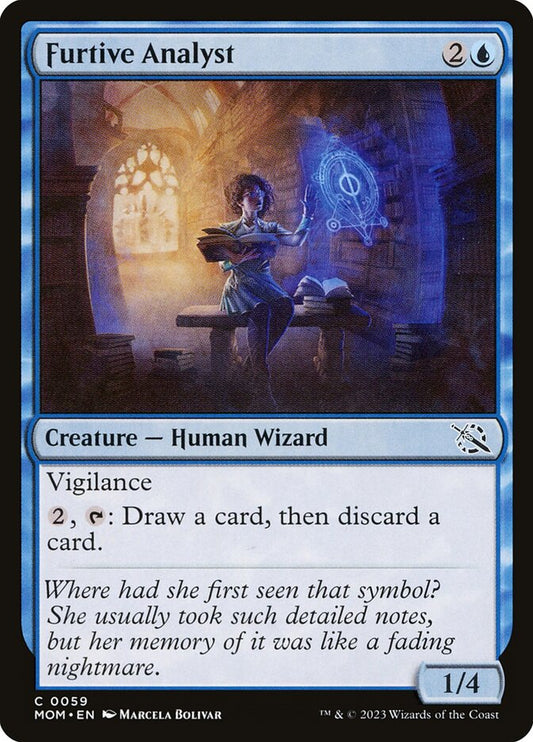 MTG Card Title: Furtive Analyst MOM/59