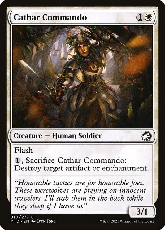 MTG Card Title: Cathar Commando MID/10