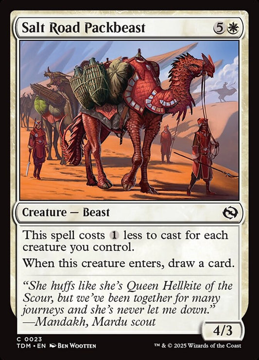 MTG Card Title: Salt Road Packbeast TDM/23