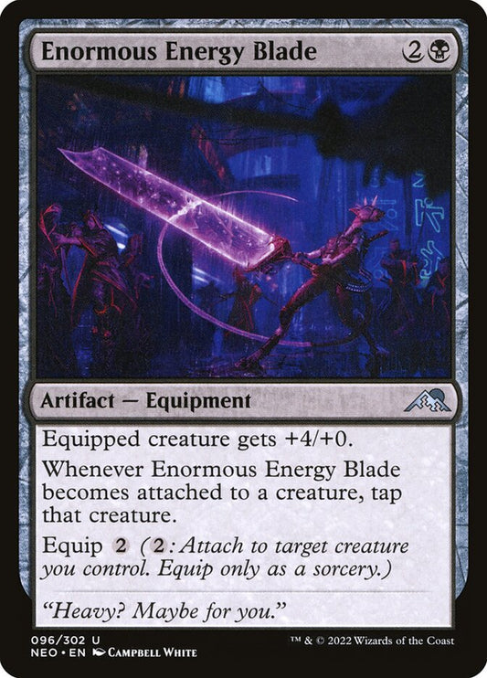 MTG Card Title: Enormous Energy Blade NEO/96