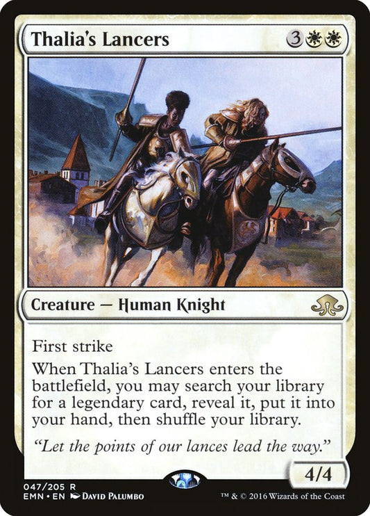 MTG Card Title: Thalia's Lancers EMN/47