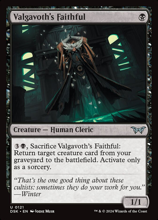 MTG Card Title: Valgavoth's Faithful DSK/121