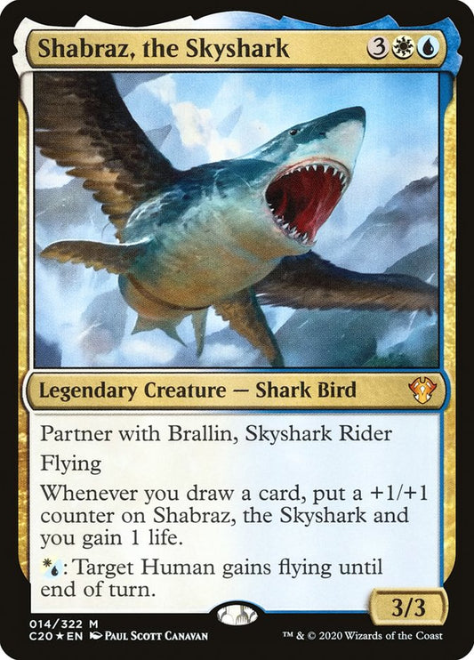 MTG Card Title: Shabraz, the Skyshark C20/14