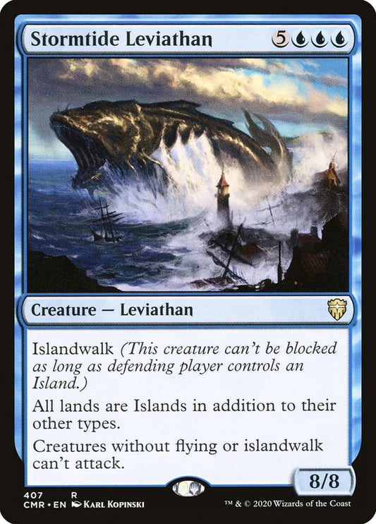 MTG Card Title: Stormtide Leviathan CMR/407