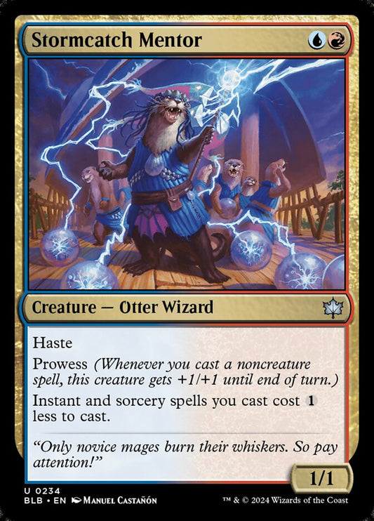 MTG Card Title: Stormcatch Mentor BLB/234