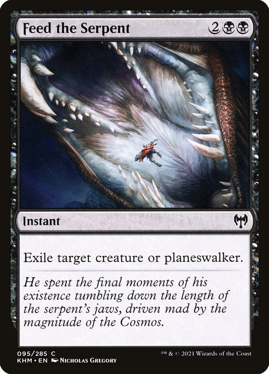 MTG Card Title: Feed the Serpent KHM/95