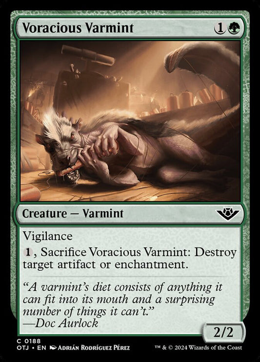 MTG Card Title: Voracious Varmint OTJ/188