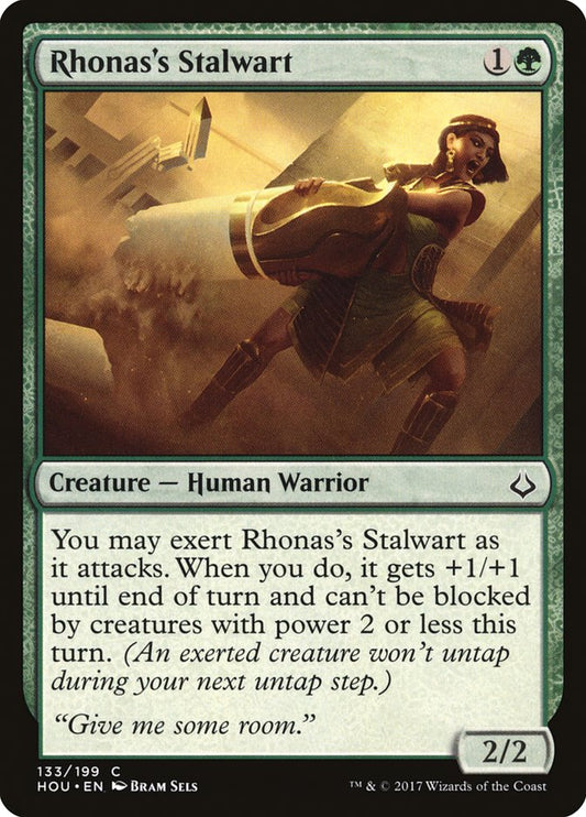MTG Card Title: Rhonas's Stalwart HOU/133