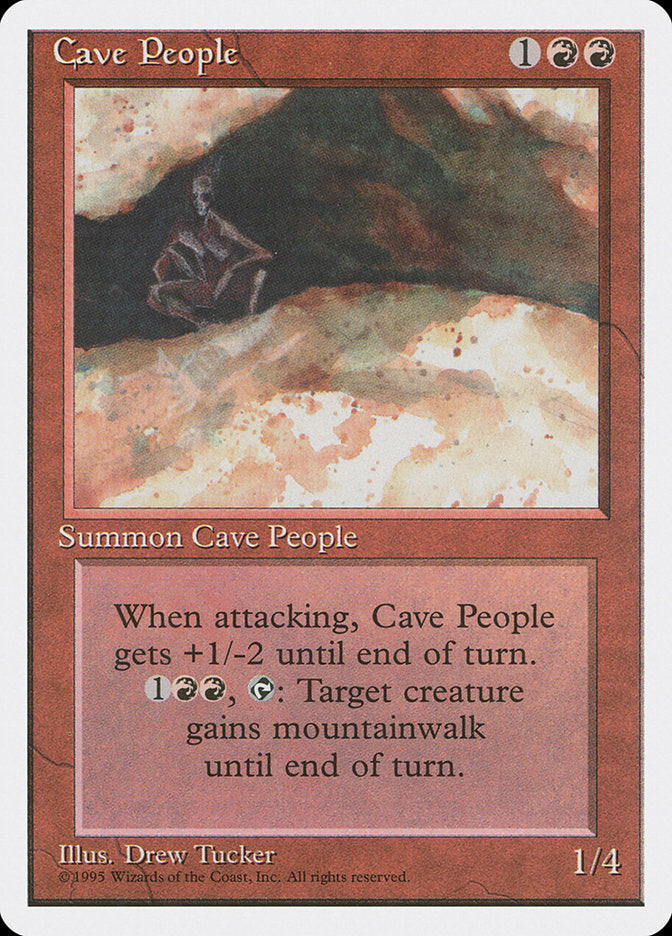 MTG Card Title: Cave People 4ED/181
