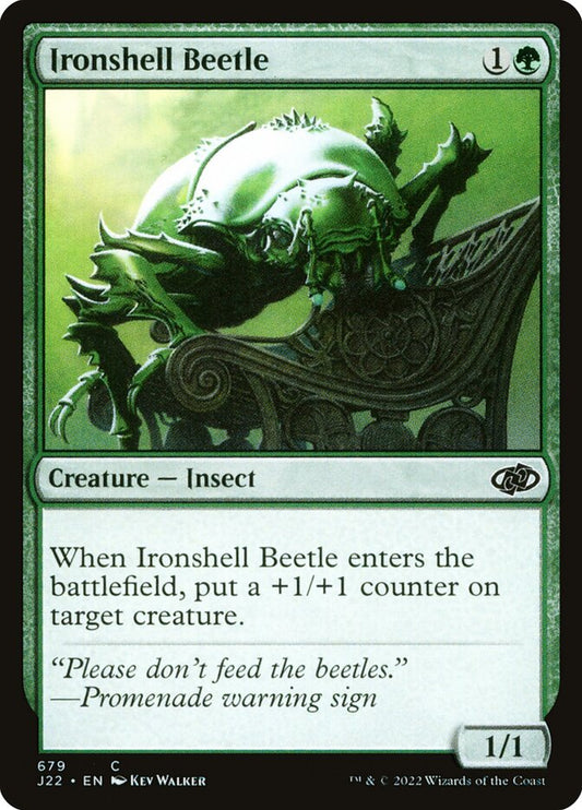 MTG Card Title: Ironshell Beetle J22/679