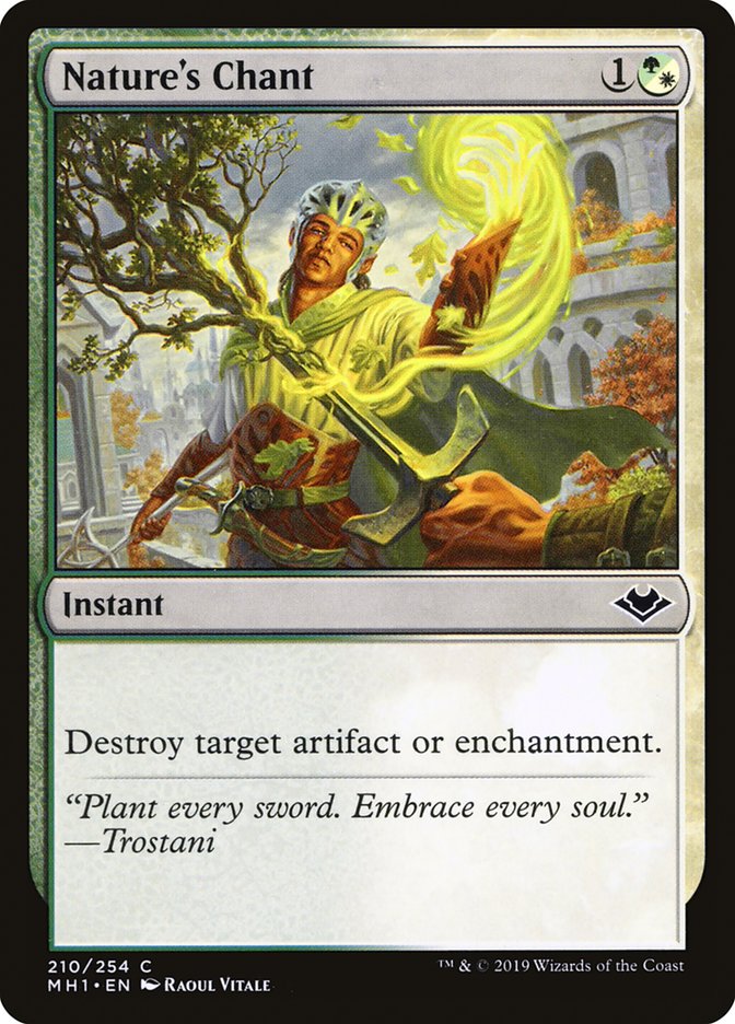 MTG Card Title: Nature's Chant MH1/210