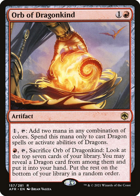 MTG Card Title: Orb of Dragonkind AFR/157