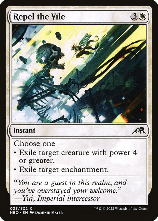MTG Card Title: Repel the Vile NEO/33