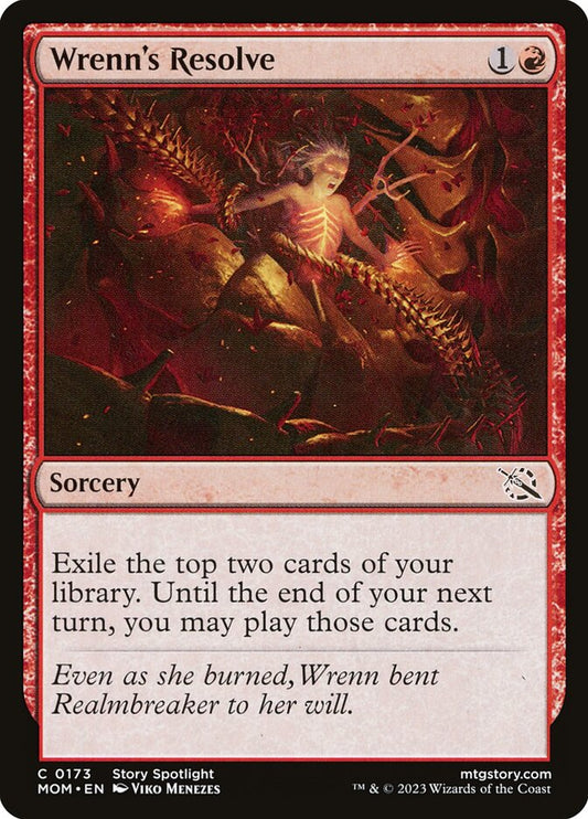 MTG Card Title: Wrenn's Resolve MOM/173