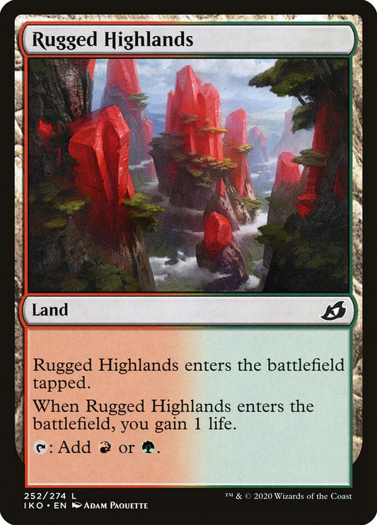 MTG Card Title: Rugged Highlands IKO/252