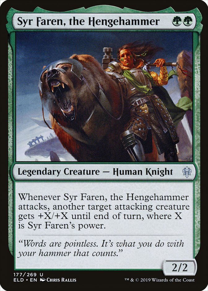 MTG Card Title: Syr Faren, the Hengehammer ELD/177