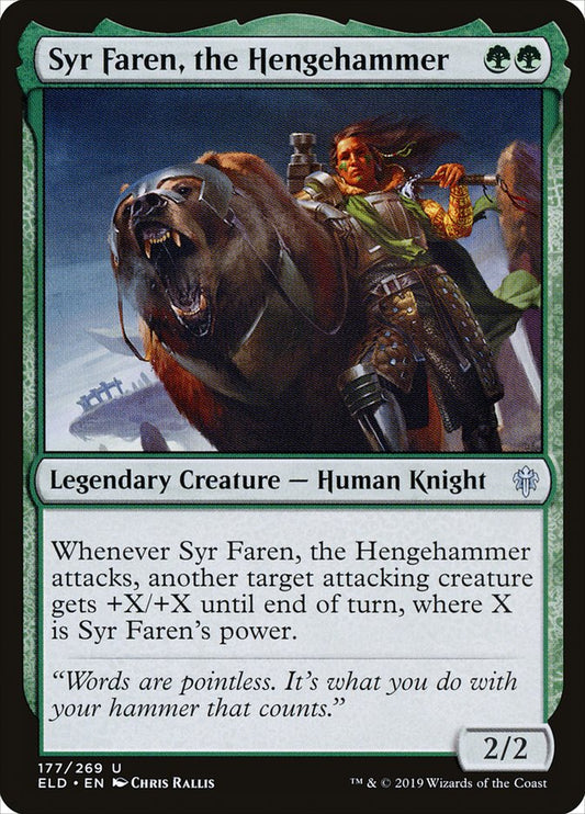 MTG Card Title: Syr Faren, the Hengehammer ELD/177