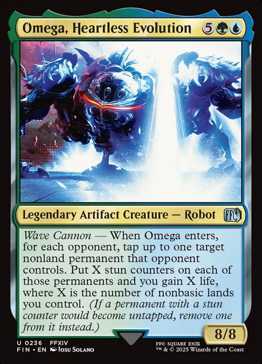 MTG Card Title: Omega, Heartless Evolution FIN/236
