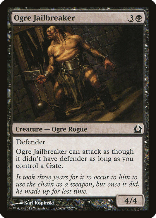 MTG Card Title: Ogre Jailbreaker RTR/72