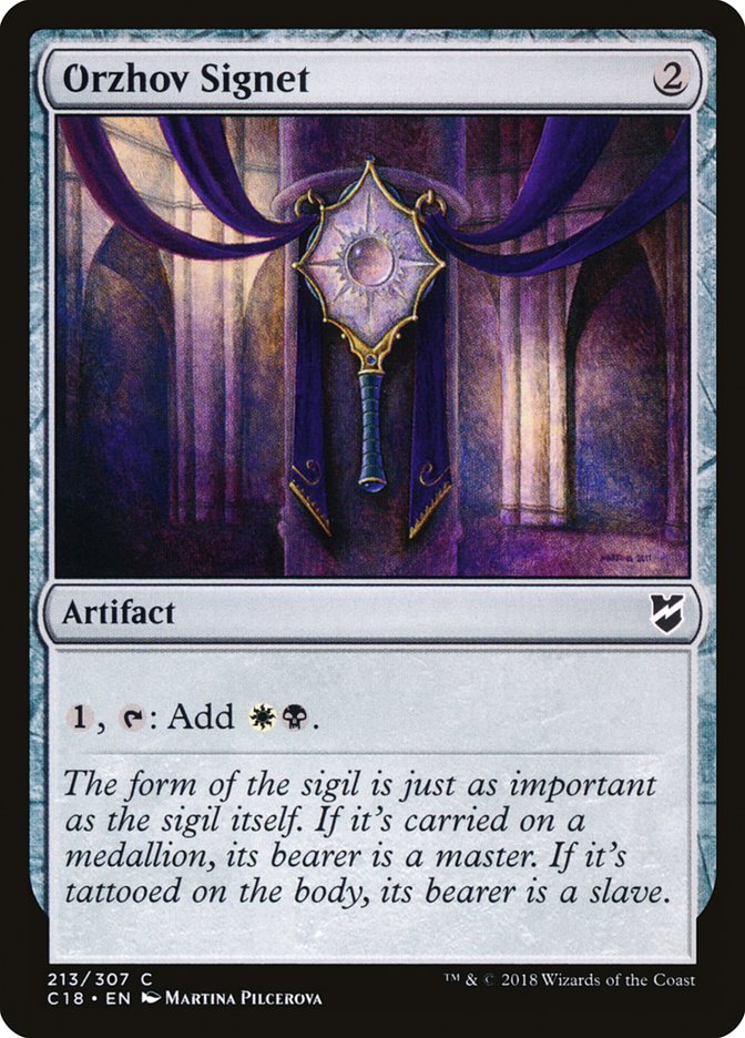 MTG Card Title: Orzhov Signet C18/213