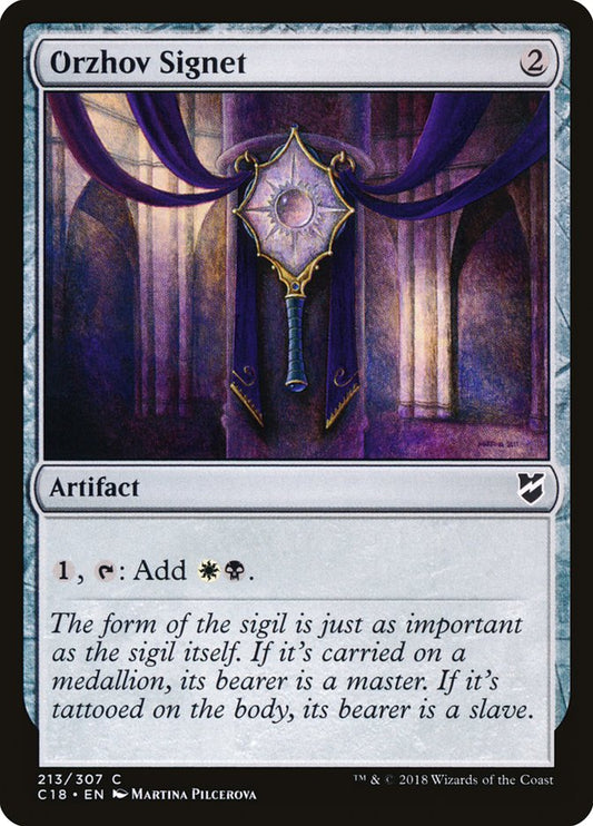 MTG Card Title: Orzhov Signet C18/213