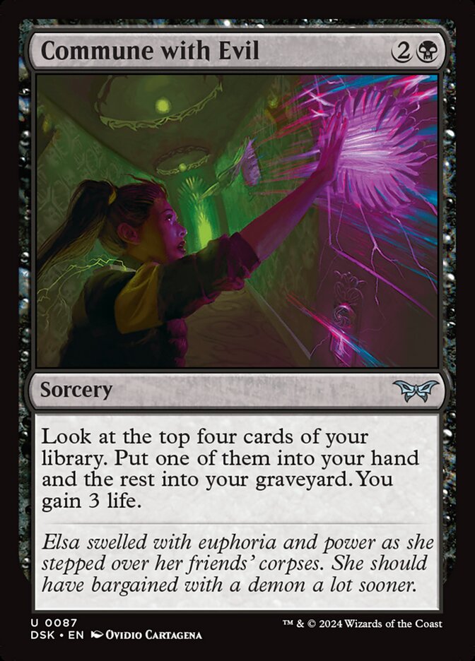MTG Card Title: Commune with Evil DSK/87