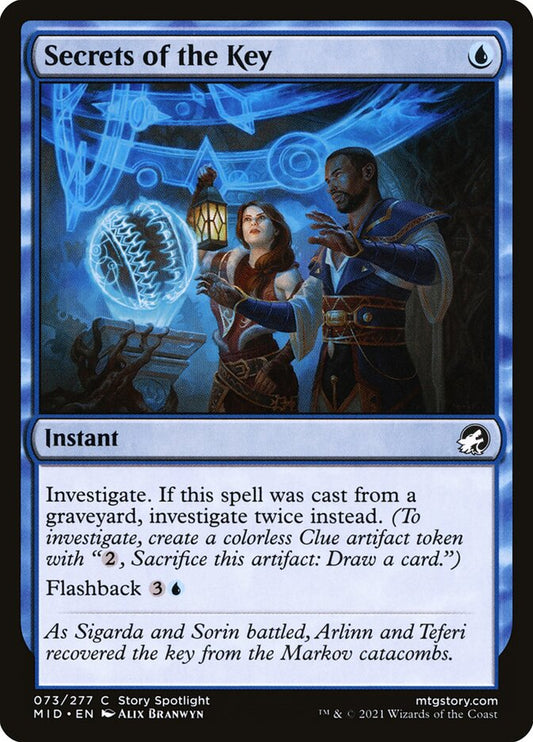 MTG Card Title: Secrets of the Key MID/73