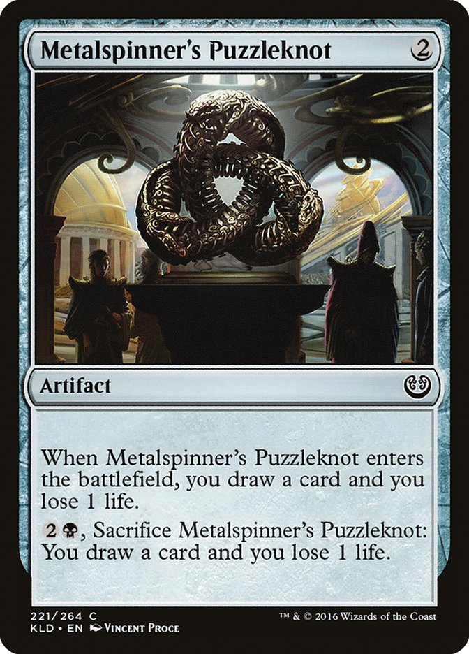 MTG Card Title: Metalspinner's Puzzleknot KLD/221