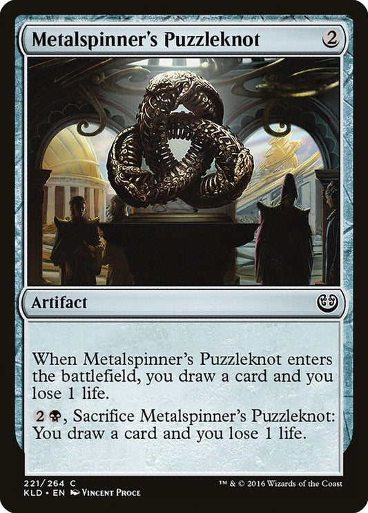 MTG Card Title: Metalspinner's Puzzleknot KLD/221