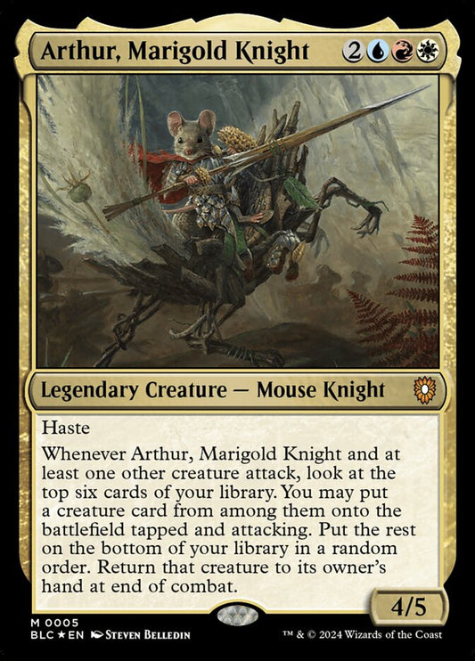 MTG Card Title: Arthur, Marigold Knight BLC/5