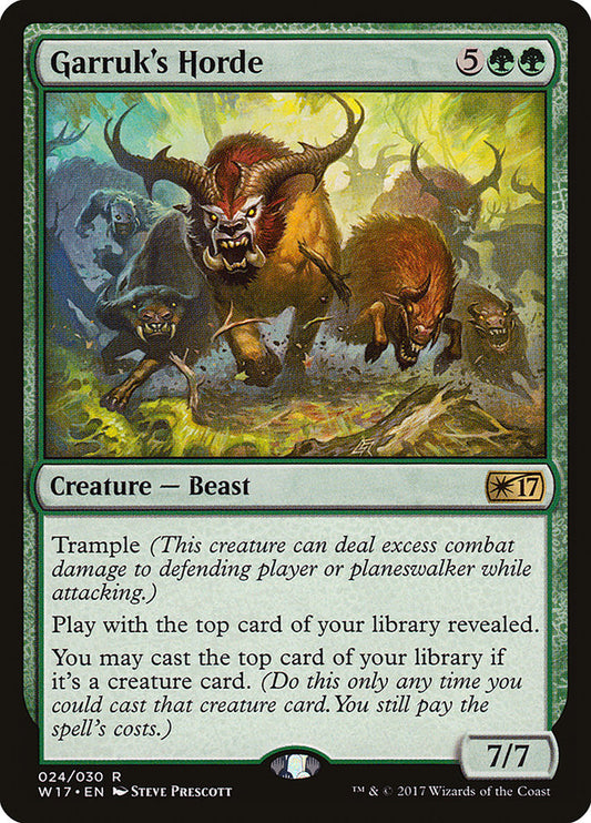 MTG Card Title: Garruk's Horde W17/24