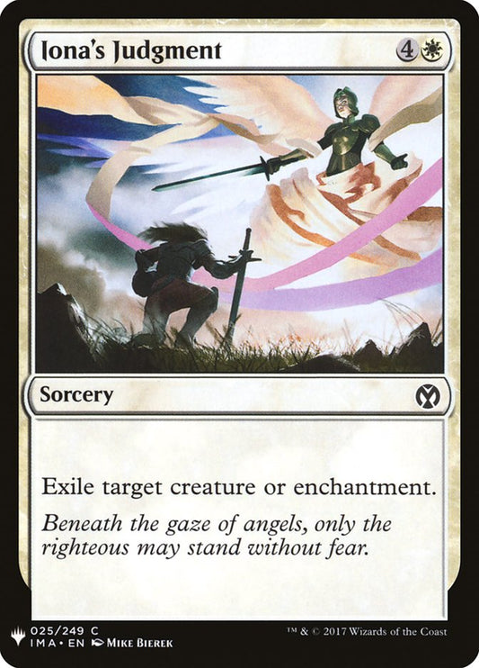 MTG Card Title: Iona's Judgment PLST/IMA-25