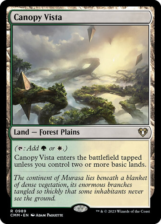 MTG Card Title: Canopy Vista CMM/989