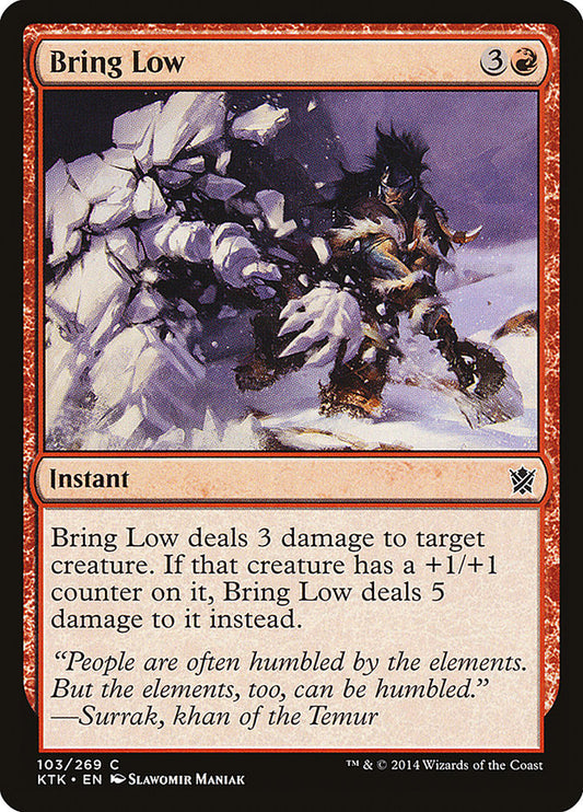 MTG Card Title: Bring Low KTK/103