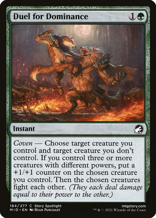 MTG Card Title: Duel for Dominance MID/184