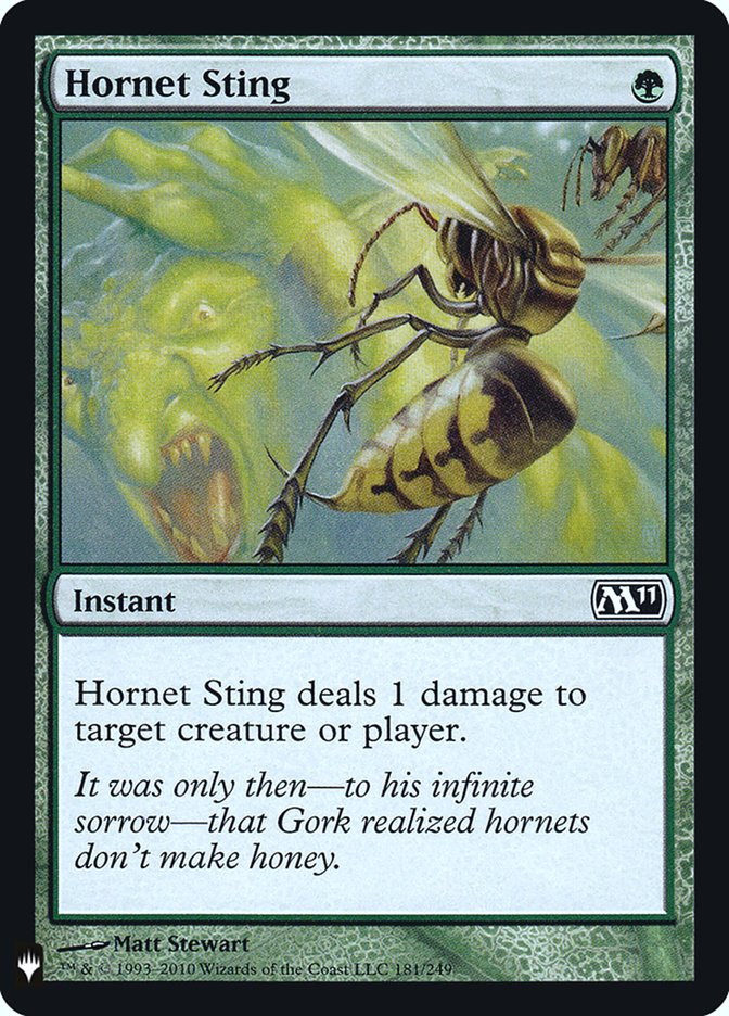 MTG Card Title: Hornet Sting PLST/M11-181