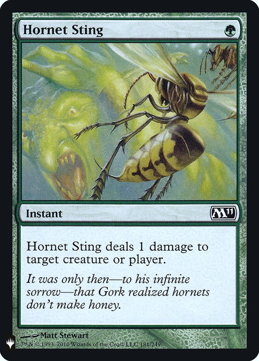 MTG Card Title: Hornet Sting PLST/M11-181