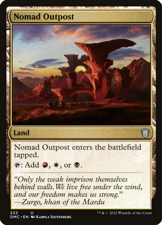 MTG Card Title: Nomad Outpost DMC/222