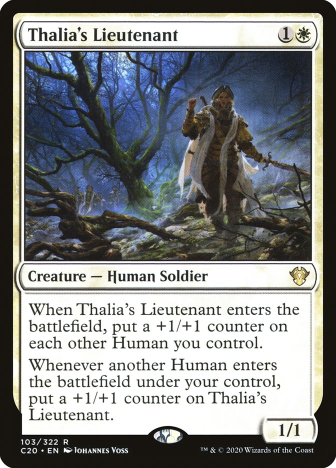 MTG Card Title: Thalia's Lieutenant C20/103