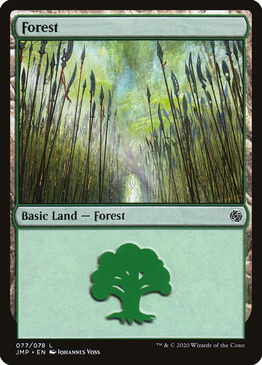 MTG Card Title: Forest JMP/77