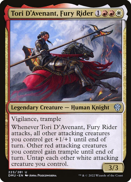 MTG Card Title: Tori D'Avenant, Fury Rider DMU/223
