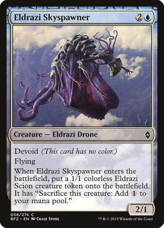 MTG Card Title: Eldrazi Skyspawner BFZ/58