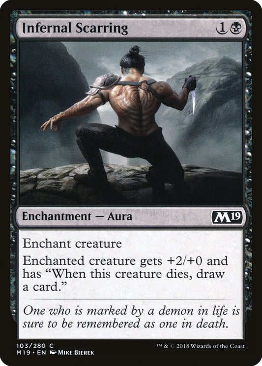MTG Card Title: Infernal Scarring M19/103