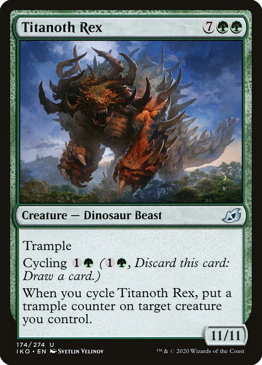 MTG Card Title: Titanoth Rex IKO/174