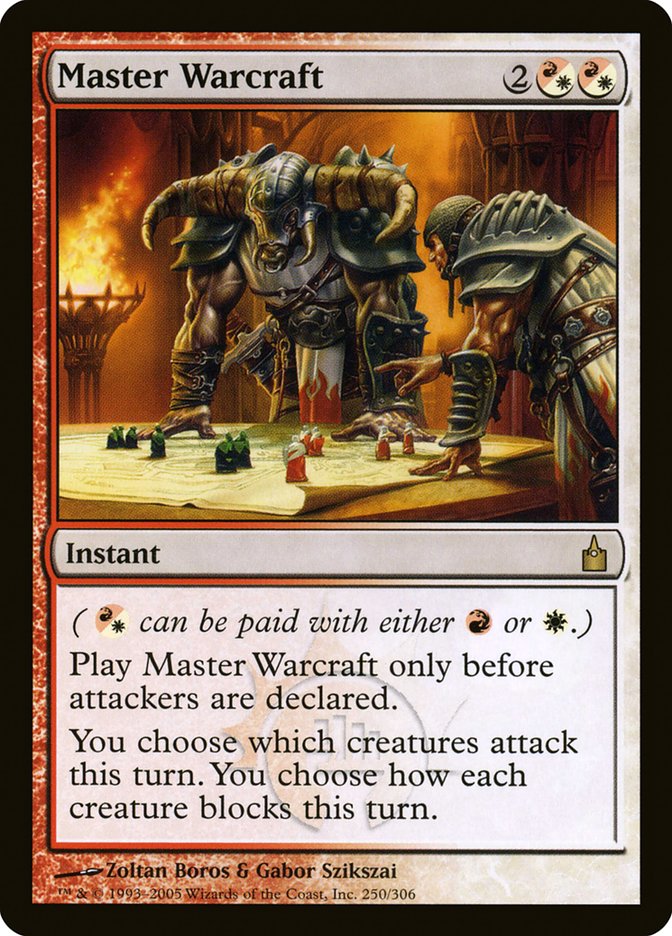 MTG Card Title: Master Warcraft RAV/250
