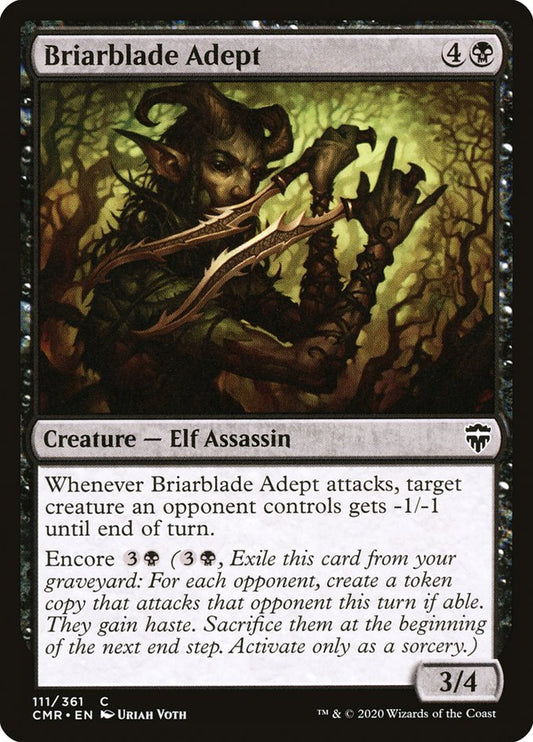 MTG Card Title: Briarblade Adept CMR/111