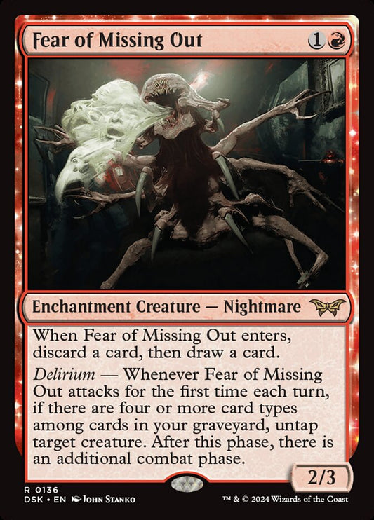 MTG Card Title: Fear of Missing Out DSK/136