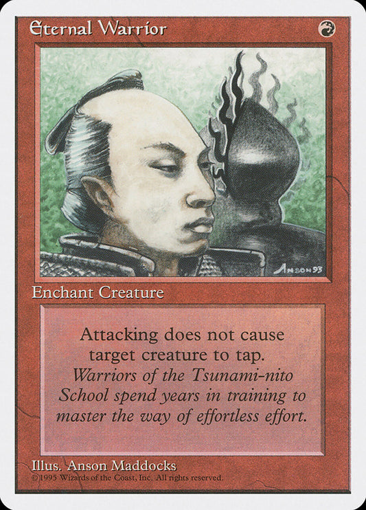 MTG Card Title: Eternal Warrior 4ED/190
