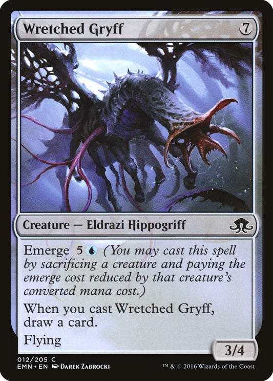 MTG Card Title: Wretched Gryff EMN/12