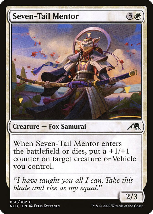 MTG Card Title: Seven-Tail Mentor NEO/36
